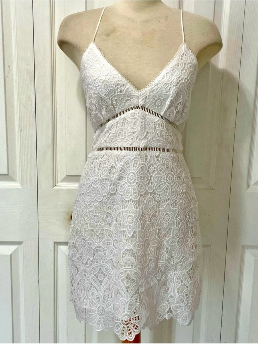 Abercrombie & Fitch White Lace Mini Dress
